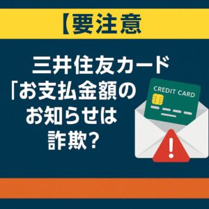 【要注意】三井住友カード「お支払金額のお知らせ」は詐欺？不審メール見分け方と対応方法を解説