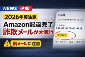 【要警戒】「Amazon配達完了詐欺メール」が大流行！フィッシング詐欺について徹底解説