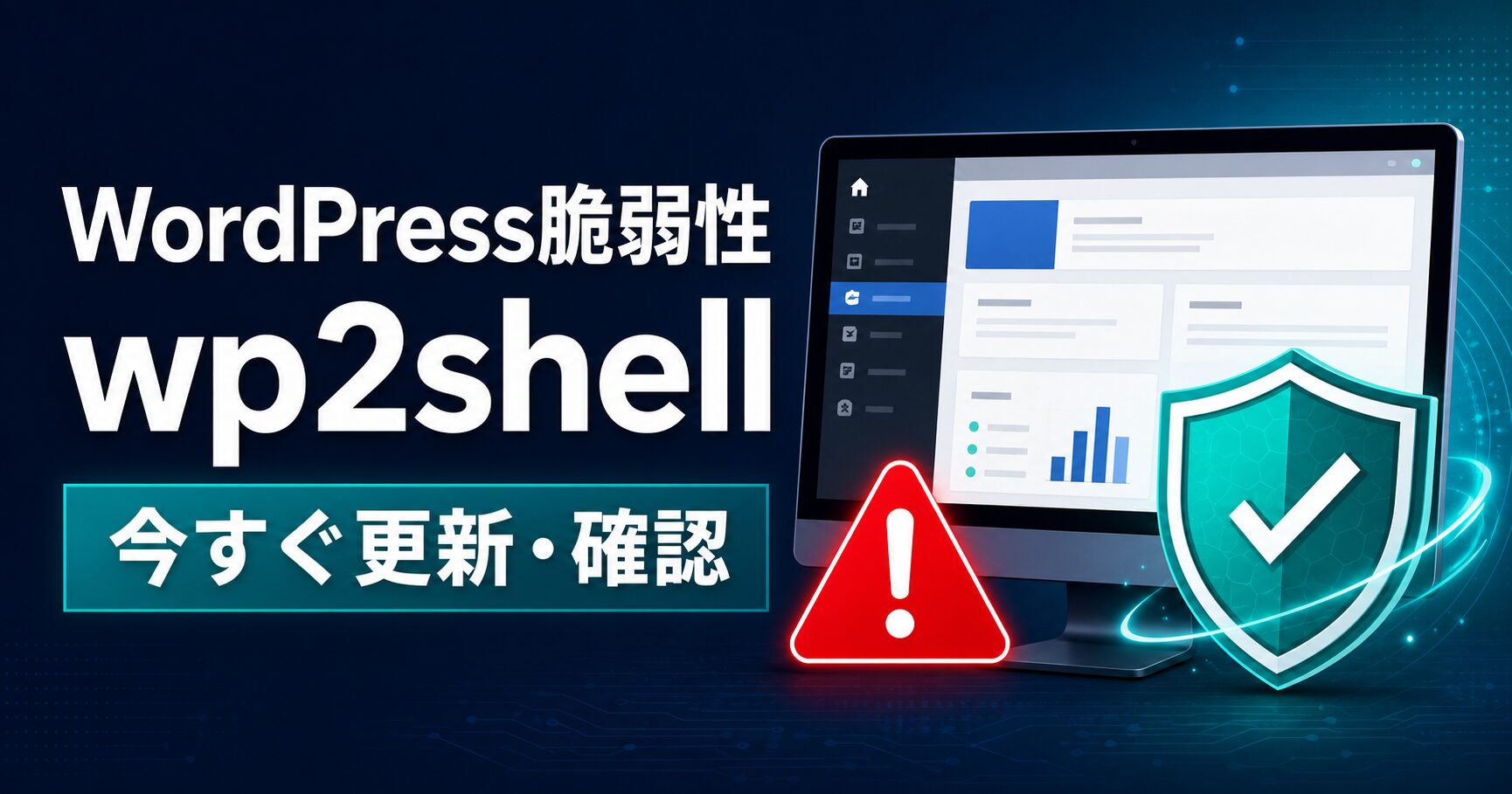 WordPressに重大な脆弱性「wp2shell」乗っ取りの危険高！対象バージョンと今すぐ行う対策【CVE-2026-63030】