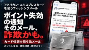 【2026年】アメックスを装うフィッシング詐欺メールに要注意  高額ポイント失効・特別招待・限定ギフトなど
